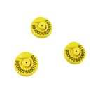 Κίτρινο σήμα αυτιού RFID για ET907 Διαμέτρου 30,5 mm ± 0,5 mm ISO11784/5 FDX-B