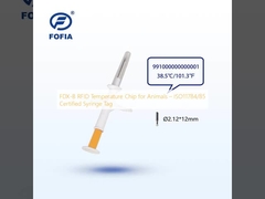 Τσιπ θερμοκρασίας RFID FDX-B για ζώα – Ετικέτα σύριγγας πιστοποιημένη κατά ISO11784/85