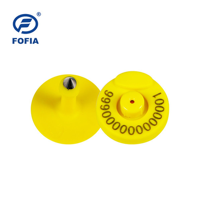 FOFIA RFID Ηλεκτρονική μάρκα αυτιών Ετικέτες παρακολούθησης ζώων με θερμόμετρο για βοοειδή πρόβατα
