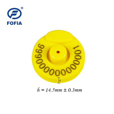 Διανοητικές ακουστικές ετικέτες RFID για γάλα / σφαγή / τροφή / σύστημα ζύγισης βοοειδών