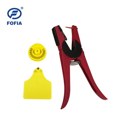 FOFIA RFID Ηλεκτρονική μάρκα αυτιών Ετικέτες παρακολούθησης ζώων με θερμόμετρο για βοοειδή πρόβατα