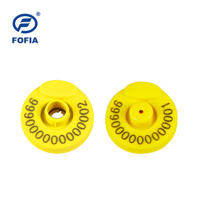 FOFIA RFID Ηλεκτρονική μάρκα αυτιών Ετικέτες παρακολούθησης ζώων με θερμόμετρο για βοοειδή πρόβατα