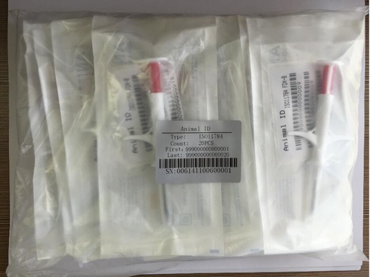 Πρότυπο ISO11784/5 FDX-B RFID Animal ID Microchip Χρησιμοποιήσιμες σύριγγες Τσιπάκια Ειδική ασφάλεια δεδομένων
