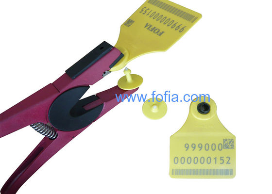 New FOFIA Aluminum Alloy Farm Animal Ear Tag Applicator with Laser Coding for Cattle Pig Sheep & Horse Ear Tags 3-Month Warranty