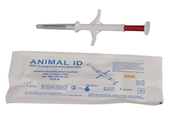 μικροτσίπ ταυτότητας 2.12*12mm Pet, μικροτσίπ ιχνηλατών γατών για τον προσδιορισμό της Pet που ακολουθεί τους εκχύσιμους αναμεταδότες