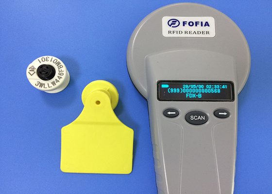 Ζωική RFID ICAR ετικέττα αυτιών πιστοποιητικών για τα σκυλιά/γάτα, φιλική προς το περιβάλλον
