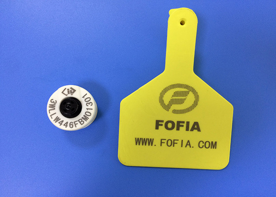 Ζωική RFID συνήθεια ετικεττών αυτιών υψηλής συχνότητας με -30°C Temp λειτουργίας 50°C