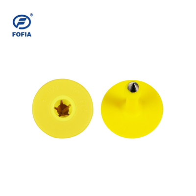 96 Bits TID Ετικέτες αυτιών για πρόβατα Ø30.5±0.2mm Custom για βοοειδή