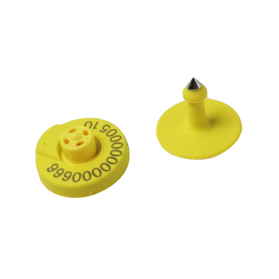 134.2MHz Προσαρμοσμένο Chip RFID Animal Ear Tag για ζωοτροφία Χοίροι Προβατοπρόβατα