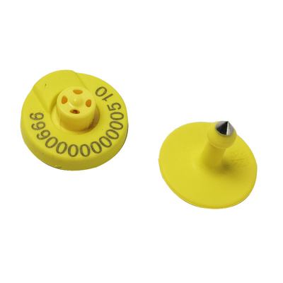 134.2MHz Προσαρμοσμένο Chip RFID Animal Ear Tag για ζωοτροφία Χοίροι Προβατοπρόβατα