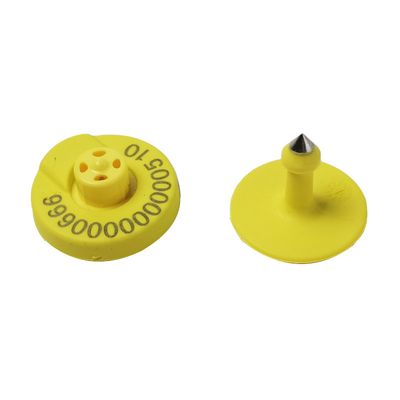 134.2MHz Προσαρμοσμένο Chip RFID Animal Ear Tag για ζωοτροφία Χοίροι Προβατοπρόβατα