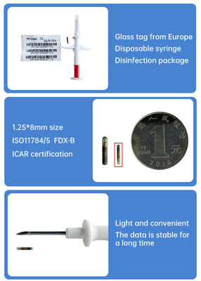 Fofia 2026 Hot Selling RFID 134,2 kHz Animal ID Microchip Ενσωματωμένη ετικέτα αυτιού τύπου ZS009 Αδιάβροχη για κατοικίδια ζώα βοοειδών