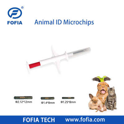 134.2kHz ICAR EM4305 Εμφύτευση RFID 1.25x7 1.4x8 2.12x12mm GlassTag μικροτσίπς Σκύλος Άλογο πρόβατο Μικροτσίπ Animal Id Pet Microchip για ζώα