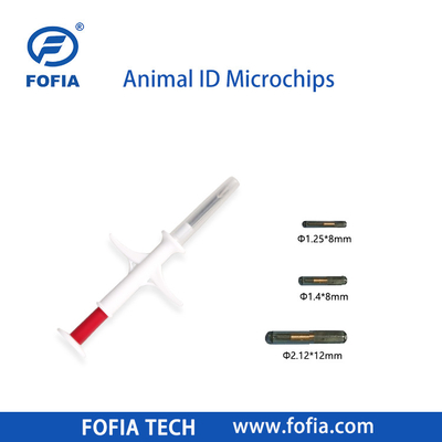 Εμφυτεύσιμο μικροτσίπ 134.2khz Rfid Ζώο Chip Pet Id Ενέσιμα μικροτσίπ για ζώα με σύριγγα