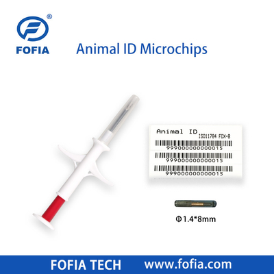 20 Χρόνια Απόδοση Rfid Ζώα Chip Pet Id Ενέσιμα μικροτσίπ για ζώα με σύριγγα