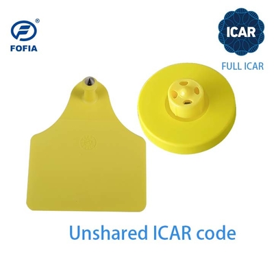 Πλήρης πιστοποίηση ICAR FDX-B Ετικέτες αυτιών βοοειδών 134.2khz Ετικέτες αυτιών RFID