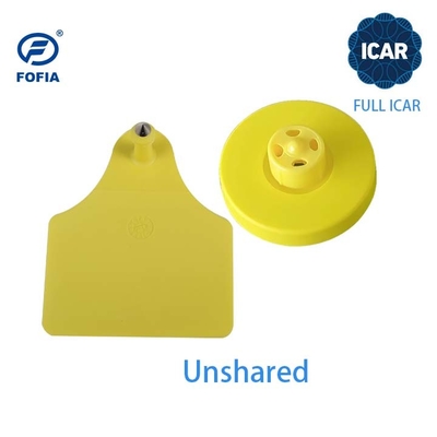 Πλήρης πιστοποίηση ICAR FDX-B Ετικέτες αυτιών βοοειδών 134.2khz Ετικέτες αυτιών RFID