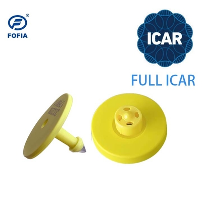 Πλήρης πιστοποίηση ICAR FDX-B Ετικέτες αυτιών βοοειδών 134.2khz Ετικέτες αυτιών RFID