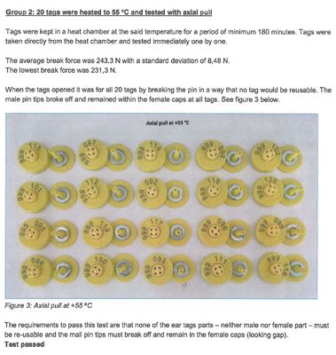 RFID Ear Tag sheep ear tag ISO11784 5 compliance and BLE reader support with unique ICAR identification code