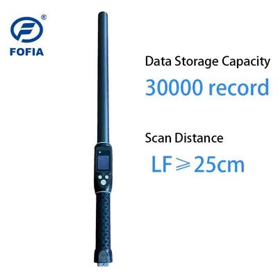 Long Distance Professional Livestock RFID Tag Stick Reader PT290 with OLED Display Data Storage for ID Chip Reading UHF/LF