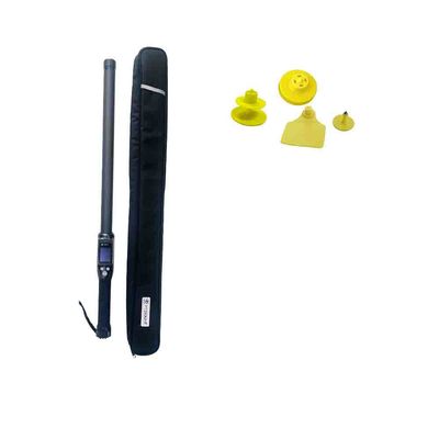 Long Distance Professional Livestock RFID Tag Stick Reader PT290 with OLED Display Data Storage for ID Chip Reading UHF/LF