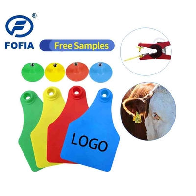 Εικονική ετικέτα RFID Μίνι/Μέσα/Μεγάλο Μέγεθος για τη διαχείριση ζώων Υποστήριξη εκτύπωσης λέιζερ 134,2 Khz Κίτρινο ή άλλο χρώμα