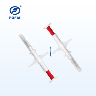 Πιστοποιημένο από την ICAR FOFIA ZS007 RFID 134.2kHz ζωικό μικροτσίπ με FDX/EM4305 τσιπ IP67 Αδιάβροχο για ζώα και κατοικίδια συσκευασίες πλαστικής ένεσης