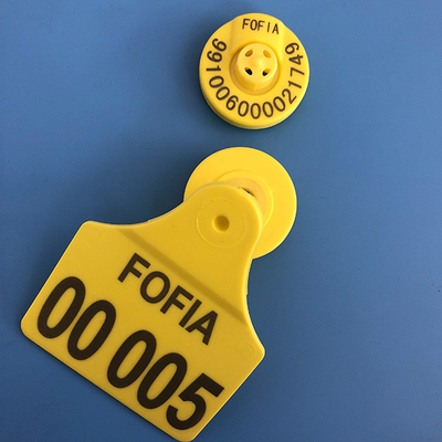 Αδιάβροχες ηλεκτρονικές ετικέττες Rfid ζωικό ISO11784 50pcs αυτιών