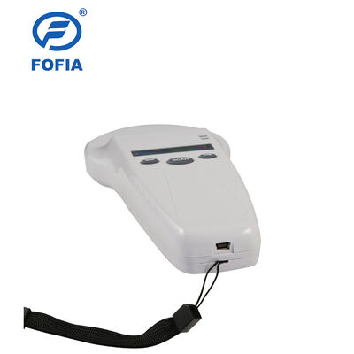 Ανθεκτικός χειροκίνητος αναγνώστης RFID με οθόνη OLED 128x32 USB για πλαστική λύση μεγάλης εμβέλειας για χρήση σε κατοικίδια ζώα και αγροκτήματα και ράντσες