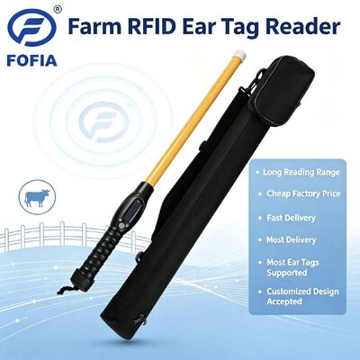 FOFIA Αδιάβροχος αναγνώστης RFID PT280 134,2kHz PVC πλαστικό NLIS Αυστραλία ICAR Εγκριθείσα ταυτοποίηση βοοειδών USB ISO 11784/5 10-20cm