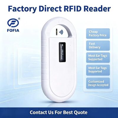 Handheld Animal Microchip RFID Card Reader PT160 134,2kHz OLED Screen USB Lithium Battery CE Certified ISO 11784/11785 Protocol