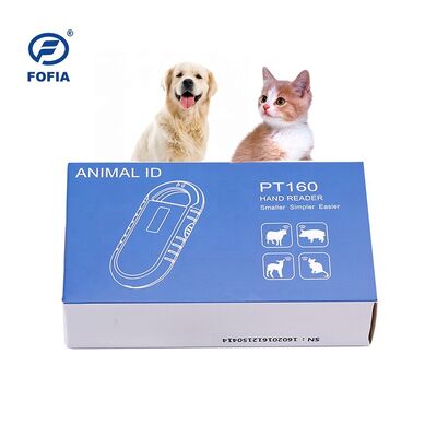 Handheld Animal Microchip RFID Card Reader PT160 134,2kHz OLED Screen USB Lithium Battery CE Certified ISO 11784/11785 Protocol