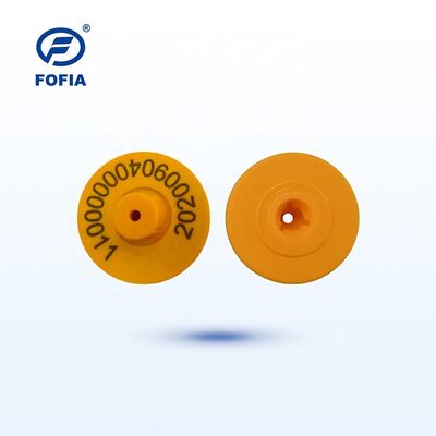 Ετικέτες αυτιών UHF RFID για κτηνοτροφία Ανθεκτικές πλαστικές ετικέτες αναγνωριστικού σήματος με μικροτσίπ για βοοειδή πρόβατα γουρούνια ζώα