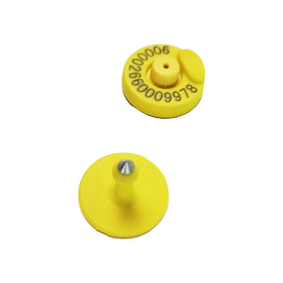 FULL ICAR RFID Ear Tag Αδιάβροχο Livestock ID Tag For Farm Animal Tracking