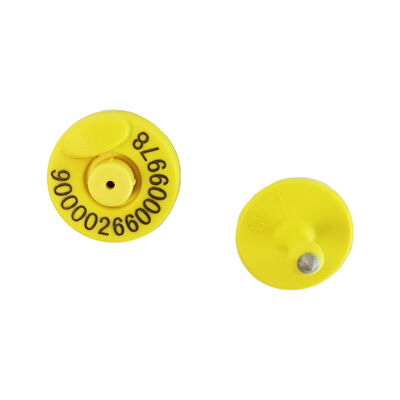FULL ICAR RFID Ear Tag Αδιάβροχο Livestock ID Tag For Farm Animal Tracking