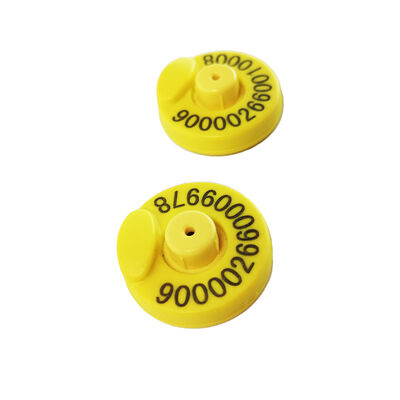 FULL ICAR RFID Ear Tag Αδιάβροχο Livestock ID Tag For Farm Animal Tracking