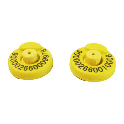 FULL ICAR RFID Ear Tag Αδιάβροχο Livestock ID Tag For Farm Animal Tracking