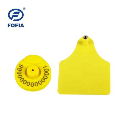 Fofia ICAR Πιστοποιημένες πλαστικές καρτέλες αυτιών για βοοειδή χοίρους κατσίκες ISO συμμορφούμενη έξυπνη ταυτοποίηση ζώων