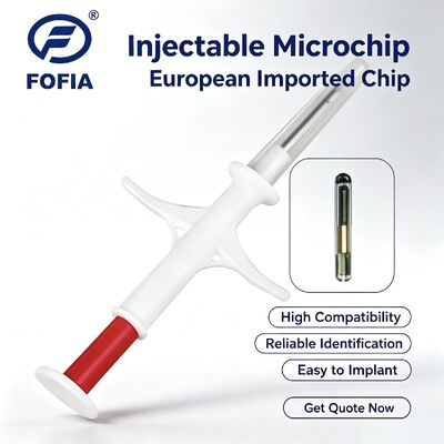 Φόφια Νέο πιστοποιημένο από την ICAR RFID 134.2kHz PP Animal ID Microchip Αδιάβροχο για κατοικίδια ζώα 1.5 χρόνια εγγύηση