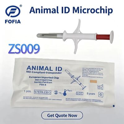 2026Hot Selling Edition Pet Νέο RFID 134.2kHz ολοκληρωμένο κύκλωμα Fofia Ζώο εμφυτεύσιμο μικροτσίπ λευκό υλικό PP αδιάβροχο