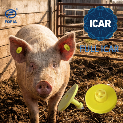 Πλήρης ICAR ET908 κυκλική μάρκα αυτιού ζώου με αναγνώστη BLE ISO11784/5 FDX-B Αδιάβροχη και ανθεκτική