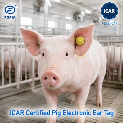 Fofia ET908 RFID Animal Ear Tag 134.2KHz FDX-B έξυπνη σήμανση αναγνώρισης κτηνοτροφίας με πλήρη ICAR