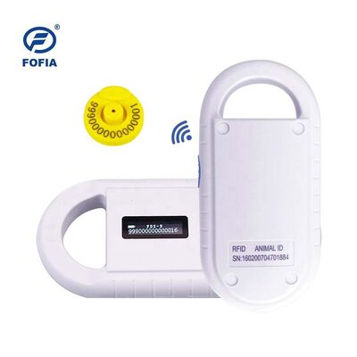 Αναγνώστης καρτών RFID μικροτσίπ ζώων Fofia Handheld Plastic PT160 134.2kHz Οθόνη OLED Μπαταρία λιθίου USB Πιστοποίηση CE ISO