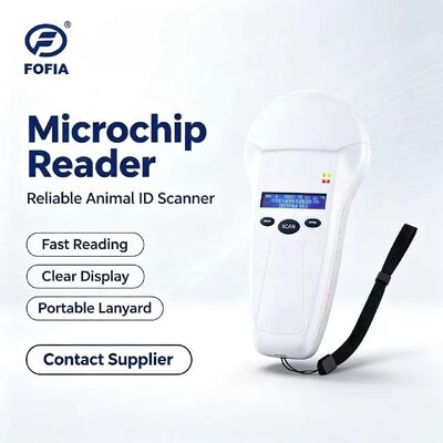 Ανθεκτικός αναγνώστης φορητού RFID FOFIA PT580 125kHz/134.2kHz ISO11784/5 128x32 OLED οθόνη 10-20m Απόσταση ανάγνωσης USB/για κατοικίδια ζώα