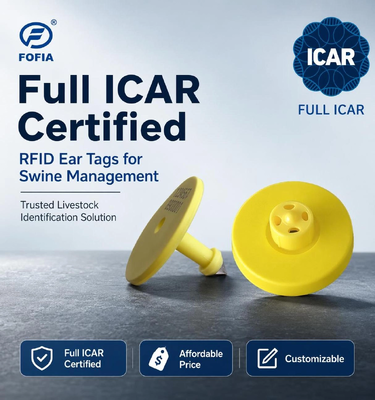 Πλήρης ICAR ET908 αδιάβροχες ετικέτες αυτιών ζώων RFID FDX-B 134,2 Khz EM4305 Chips for Livestock Cow Κάρτες Ηλεκτρονικού Ελέγχου Πρόσβασης