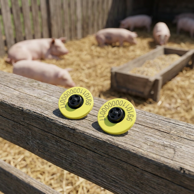 Νέο Fofia Full ICAR ET908 Cattle RFID LF Ear Tag TPU Material 350N Tension 5 χρόνια Εγγύηση ISO11784/5 Συμμόρφωση Χρήση φάρμας
