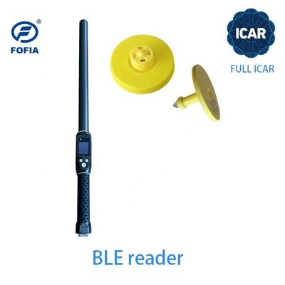 Νέες αδιάβροχες ετικέτες αυτιού RFID LF TPU κίτρινες ICAR ET908+T901 για ζώα 14.5mm για βοοειδή με 5ετή εγγύηση