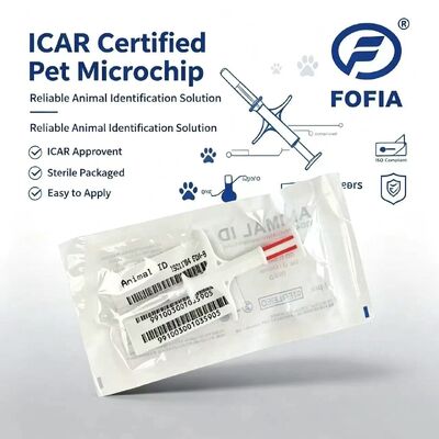 Ανθεκτικός Φόφια Νέο καυτό πώληση RFID 134.2kHz PP υλικό σκυλί ID μικροτσίπ Ανερόφθαλμος Χωροταξίας Χρήση κατοικίδιων ζώων Ενέσιμη 1,5 έτος Ετικέτα αυτιού