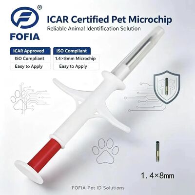 FOFIA Νέο RFID 134.2kHz Microchip Ζώων FDX/EM4305 IP67 Αδιάβροχο για Βοοειδή/Χοίρους/Πρόβατα/Κατοικίδια Ζώα Έγχυση PP