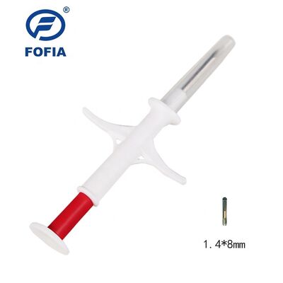 FOFIA ZS007 ICAR Πιστοποιημένο 134.2kHz RFID Ζώο Μικροτσίπ FDX/EM4305 IP67 Αδιάβροχο Λευκό PP 1.4x8mm Σκύλος Γάτα Κουνέλι Γένος Νέο